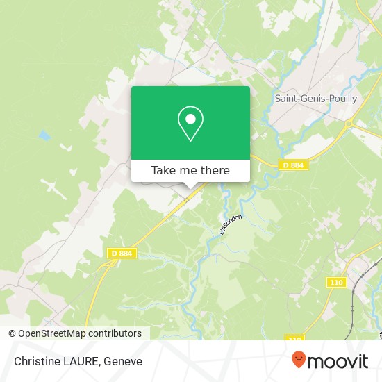 Christine LAURE, Rue de la Gare 01710 Thoiry map