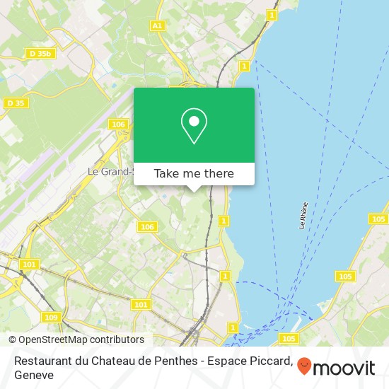 Restaurant du Chateau de Penthes - Espace Piccard, Chemin de l'Impératrice 18 1292 Pregny-Chambésy map