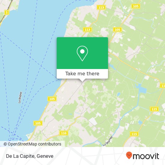 De La Capite, Route de La-Capite 182 1222 Choulex Karte