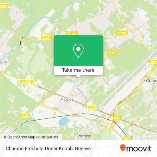 Champs Frechets Doner Kebab, Promenade des Champs-Fréchets 17 1217 Meyrin map