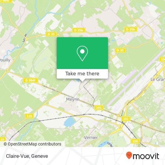 Claire-Vue, Avenue François-Besson 21 1217 Meyrin map