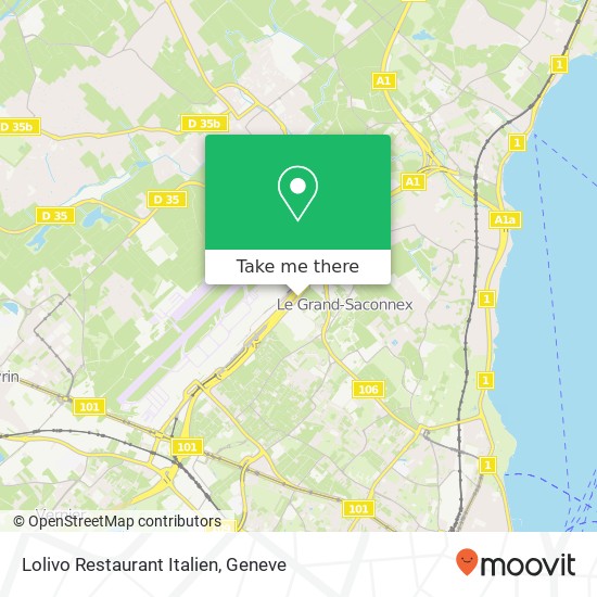 Lolivo Restaurant Italien, Chemin du Pavillon 1218 Le Grand-Saconnex Karte