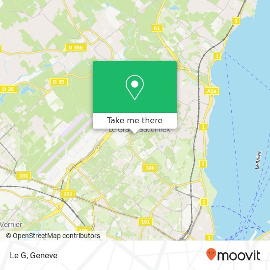 Le G, Route de Colovrex 14 1218 Le Grand-Saconnex map