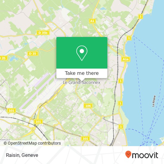 Raisin, Route de Colovrex 22 1218 Le Grand-Saconnex Karte