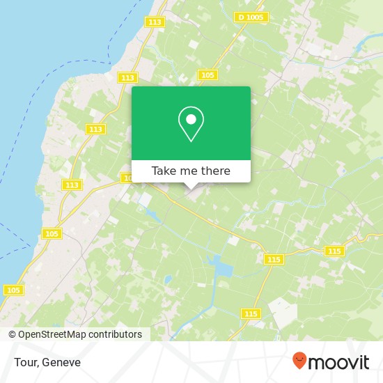 Tour, Route de Gy 24 1252 Meinier Karte