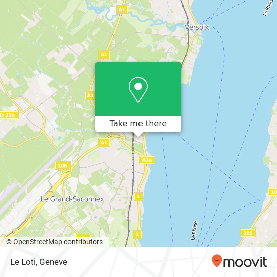 Le Loti, Route de Lausanne 301 1293 Bellevue Karte