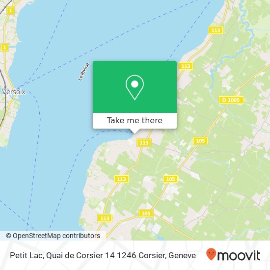 Petit Lac, Quai de Corsier 14 1246 Corsier map
