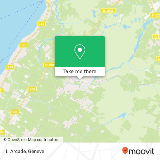 L 'Arcade, 453 Route des Voirons 74140 Veigy-Foncenex Karte