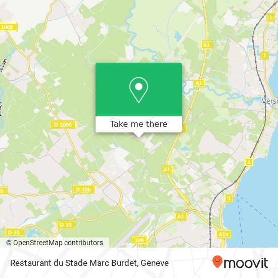 Restaurant du Stade Marc Burdet, Route de Vireloup 1239 Collex-Bossy map