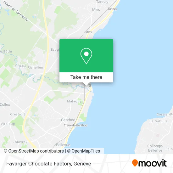 Favarger Chocolate Factory map