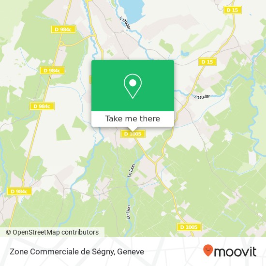 Zone Commerciale de Ségny Karte
