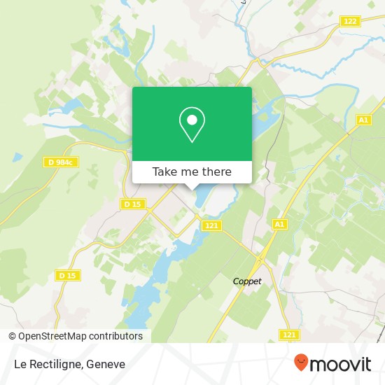 Le Rectiligne, 2981 Route du Tour du Lac 01220 Divonne-les-Bains Karte
