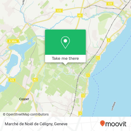Marché de Noël de Céligny, Route des Coudres 76 1298 Céligny Karte
