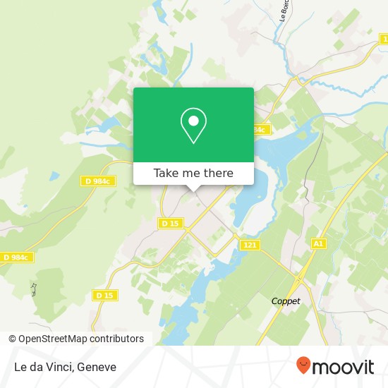 Le da Vinci, Avenue de la Gare 01220 Divonne-les-Bains Karte