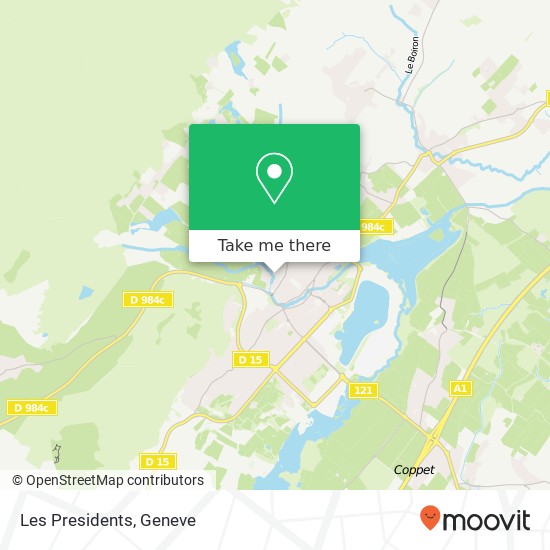 Les Presidents, Rue de la Rouette 01220 Divonne-les-Bains Karte