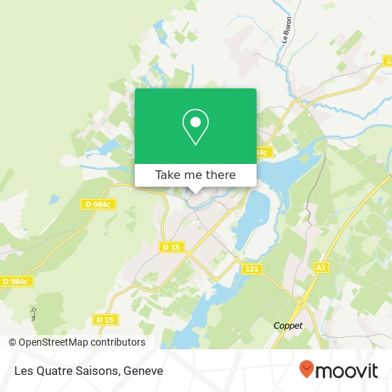 Les Quatre Saisons, Avenue des Thermes 01220 Divonne-les-Bains map