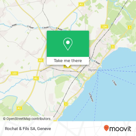 Rochat & Fils SA, Route de Divonne 46 1260 Nyon Karte