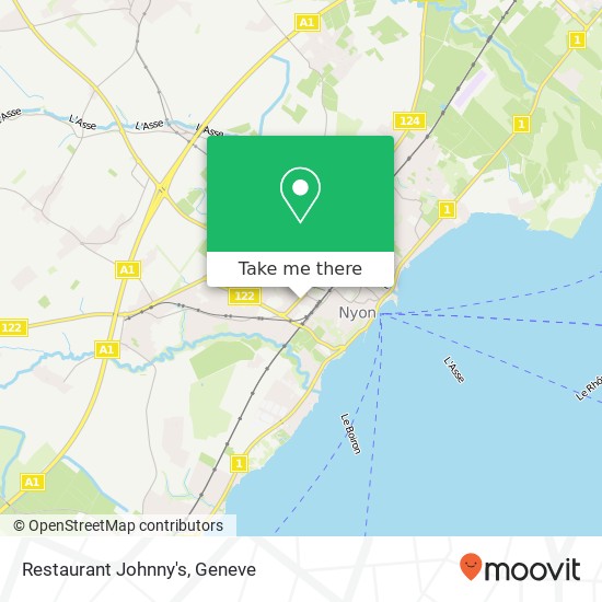 Restaurant Johnny's, Route de Divonne 4 1260 Nyon map