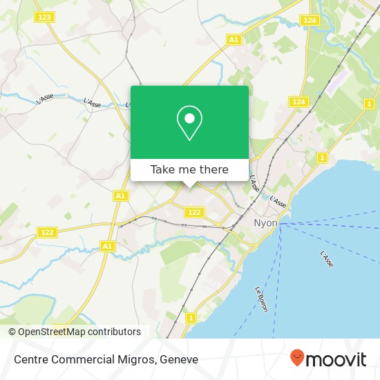 Centre Commercial Migros map