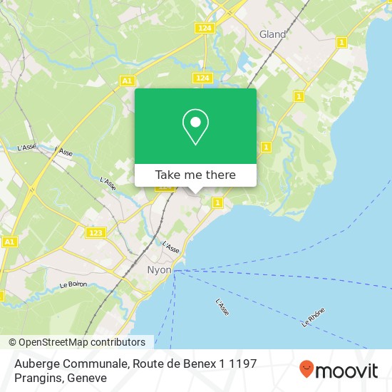 Auberge Communale, Route de Benex 1 1197 Prangins Karte