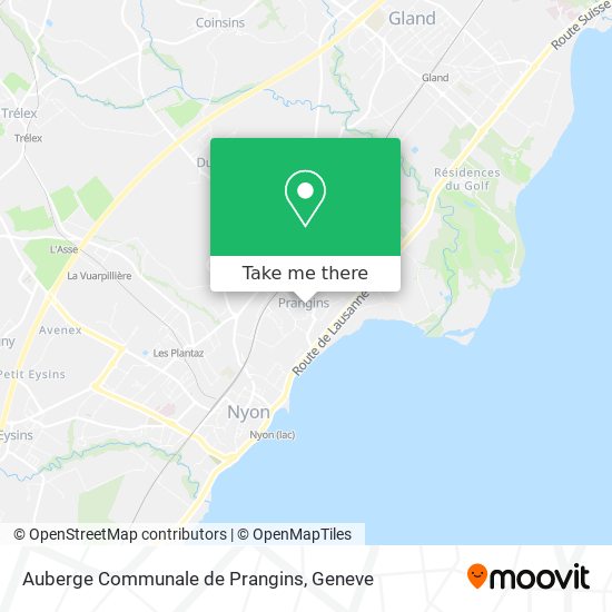 Auberge Communale de Prangins map