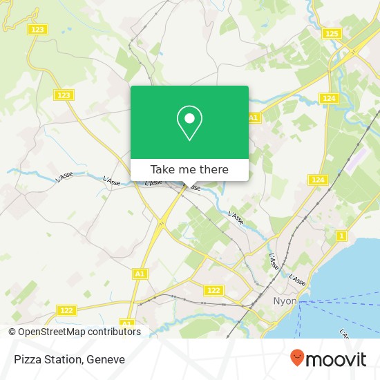 Pizza Station, Route de Saint-Cergue 297 1260 Nyon map