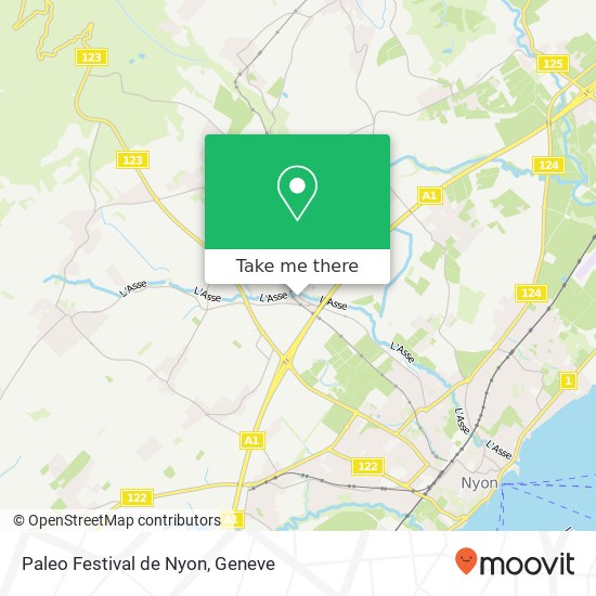 Paleo Festival de Nyon map