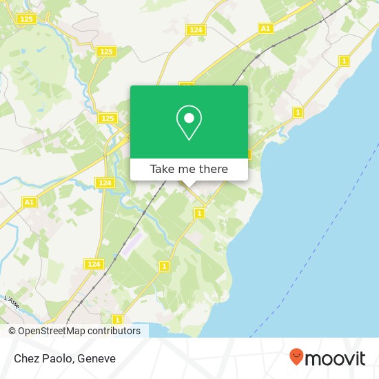 Chez Paolo, Avenue du Mont-Blanc 33 1196 Gland Karte