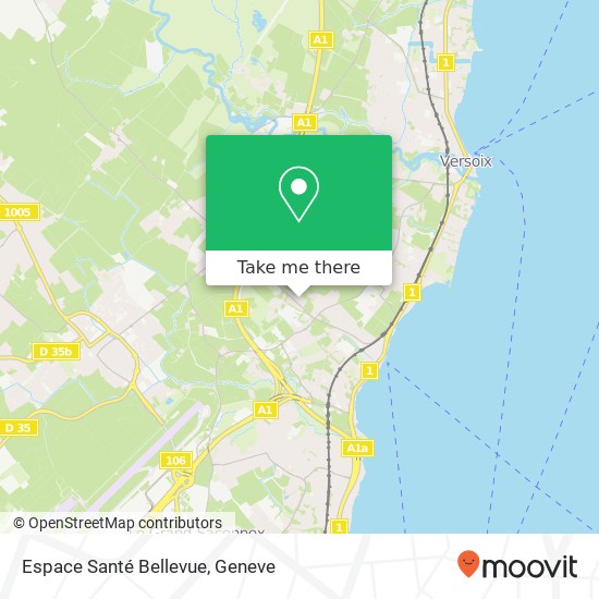 Espace Santé Bellevue Karte