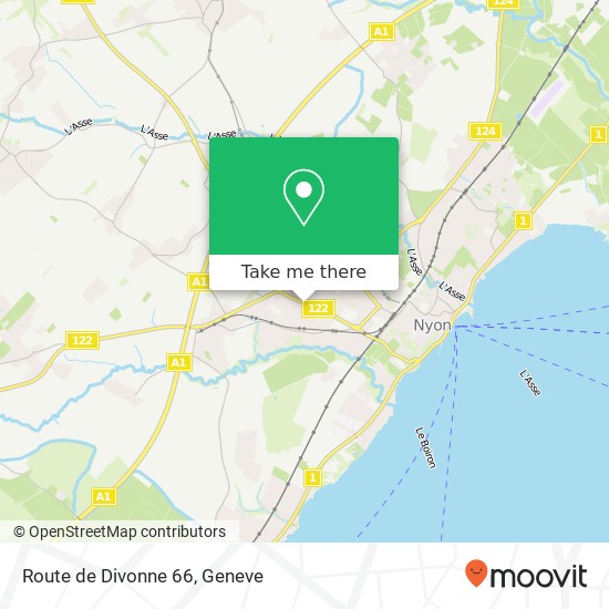 Route de Divonne 66 map