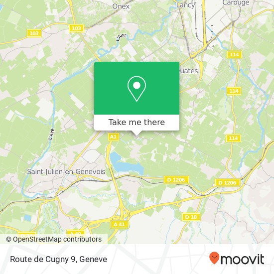 Route de Cugny 9 Karte