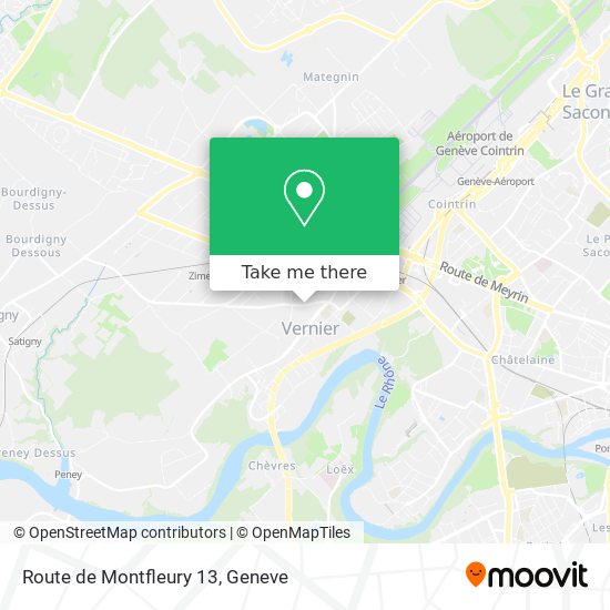 Route de Montfleury 13 Karte