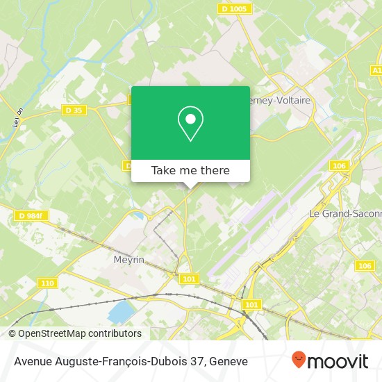 Avenue Auguste-François-Dubois 37 Karte