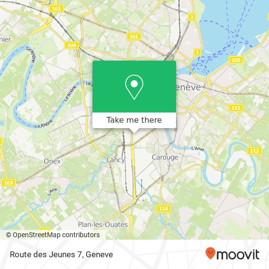 Route des Jeunes 7 map