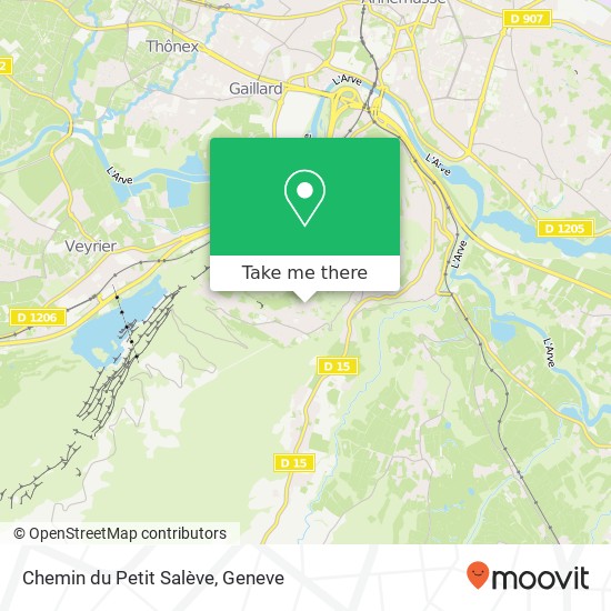 Chemin du Petit Salève map