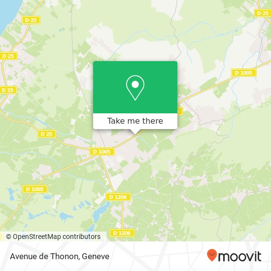 Avenue de Thonon map