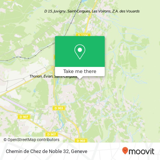 Chemin de Chez de Noble 32 map
