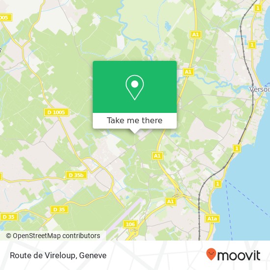 Route de Vireloup Karte