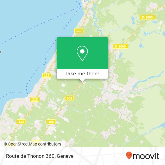 Route de Thonon 360 Karte