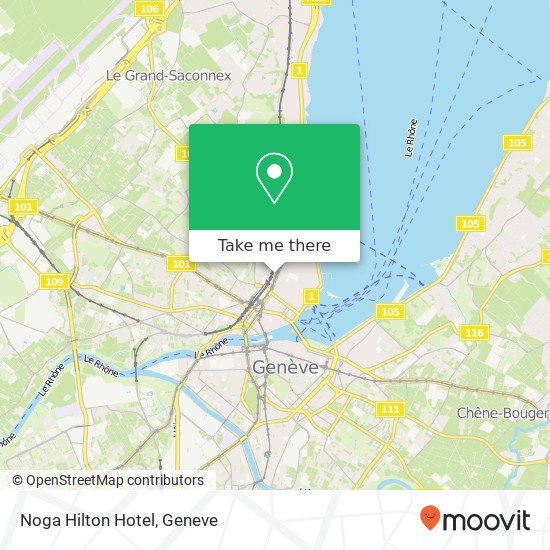 Noga Hilton Hotel map