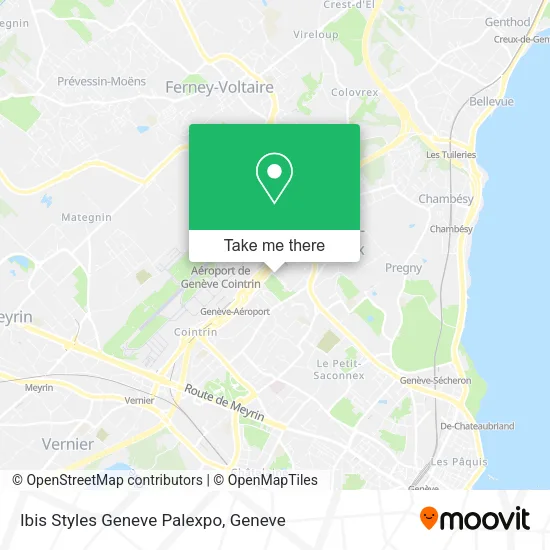 Ibis Styles Geneve Palexpo map