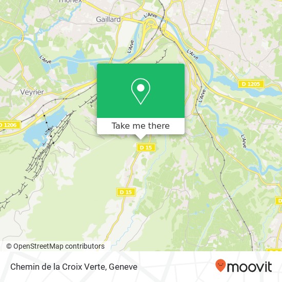 Chemin de la Croix Verte map