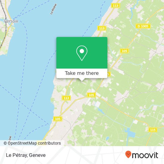 Le Pétray map