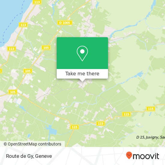 Route de Gy map