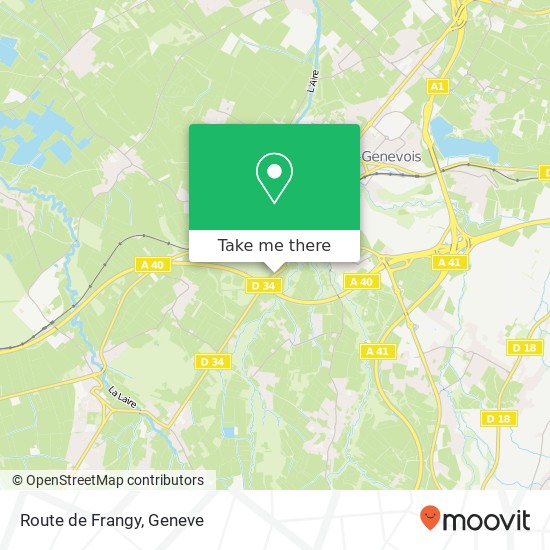 Route de Frangy map