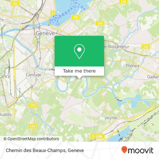 Chemin des Beaux-Champs map