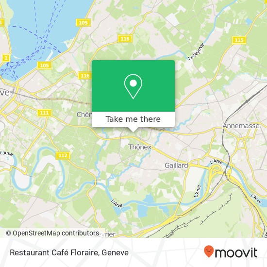 Restaurant Café Floraire map