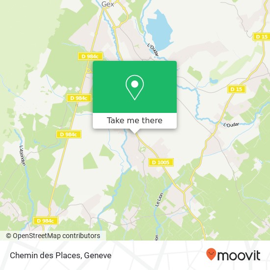 Chemin des Places map
