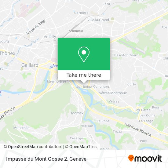 Impasse du Mont Gosse 2 map