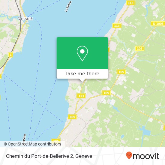 Chemin du Port-de-Bellerive 2 Karte